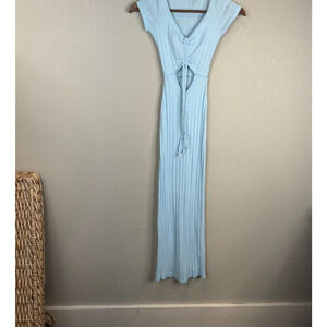 Frankie’s Bikinis x GIGI HADID Millie Lounge‎ Maxi Dress Asher Blue Size XS